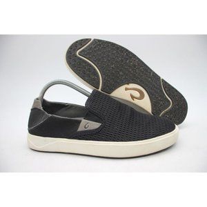 Olukai Men's Black Mesh Slip-on Water Sneaker Size 7  (10443-4040)